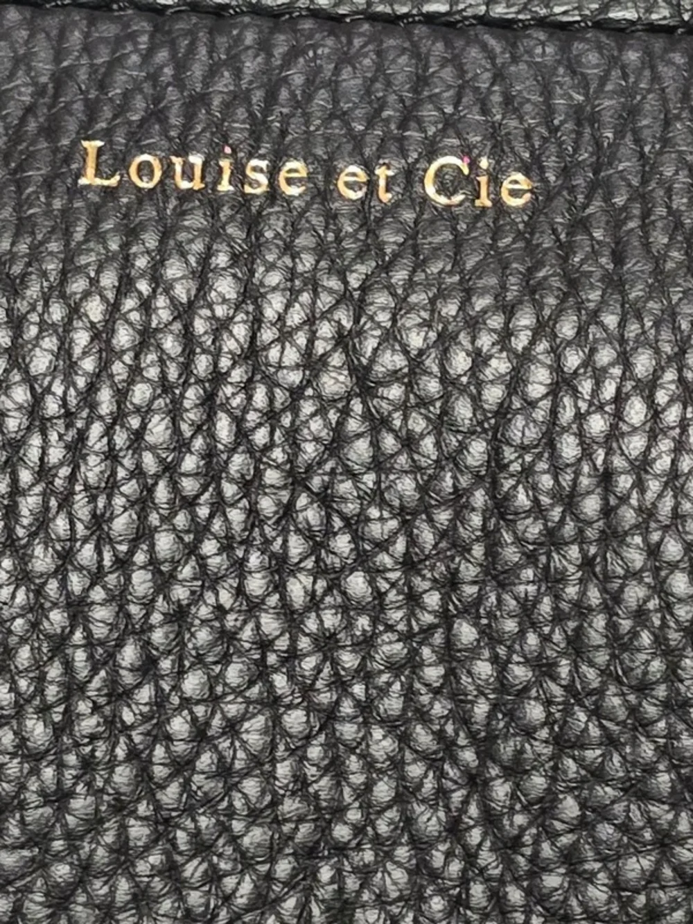 Louise Et Cie Laptop Bag Womens Large Black Leather Tote Zip Work Shoulder